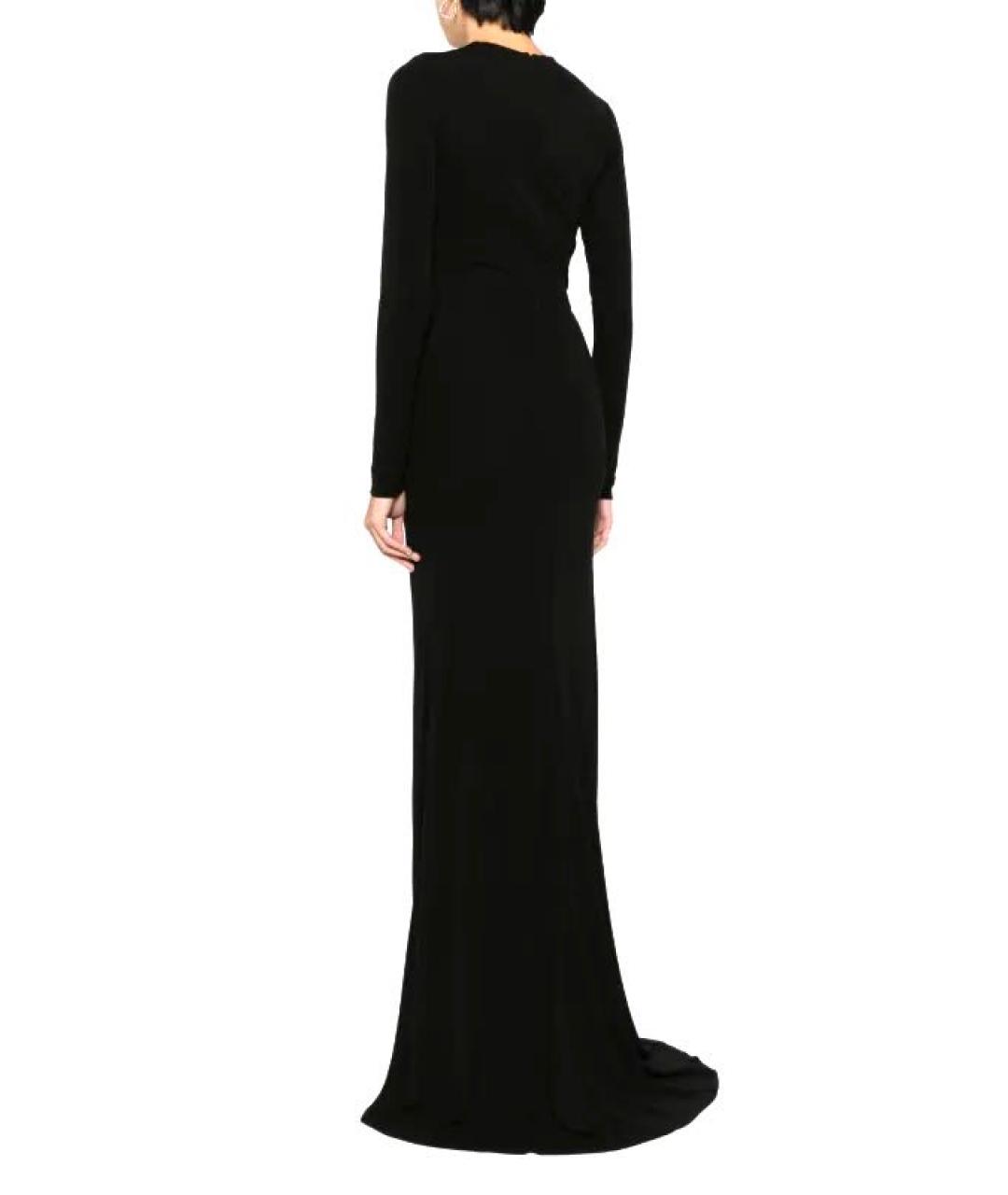 ELIE SAAB Черное вискозное вечернее платье, фото 2