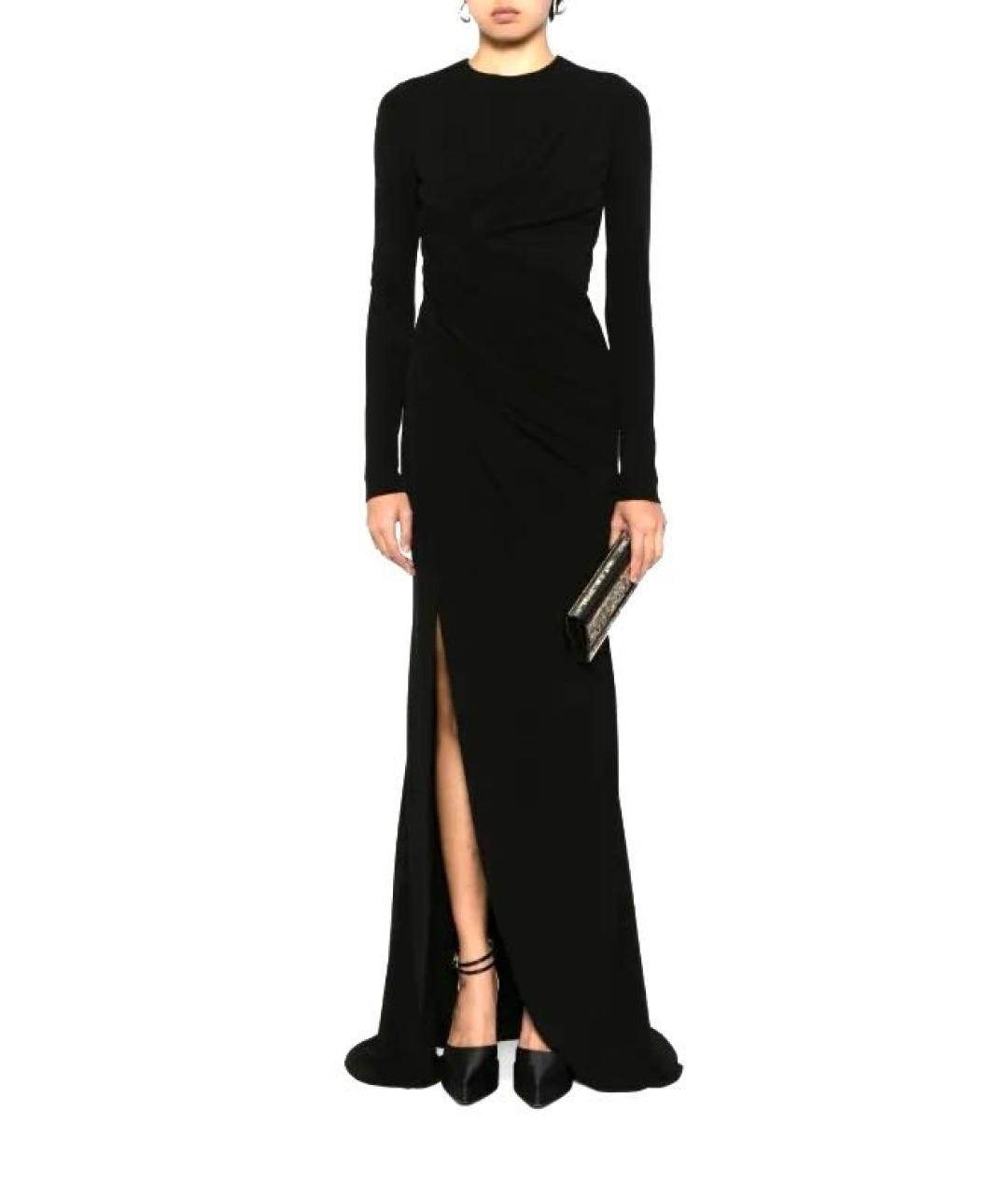 ELIE SAAB Черное вискозное вечернее платье, фото 3