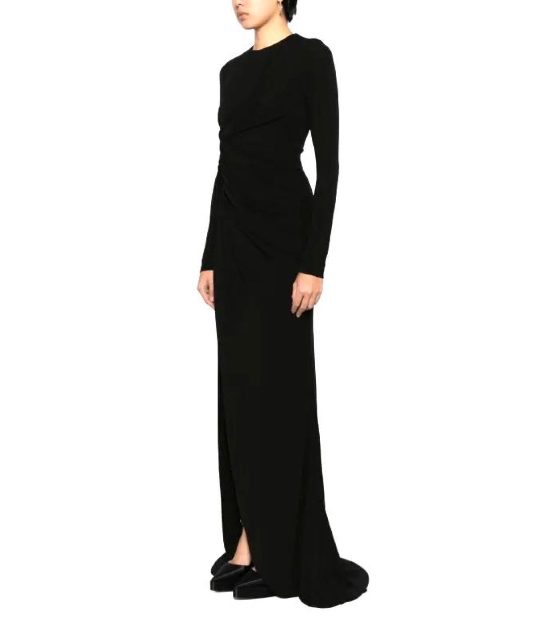ELIE SAAB Черное вискозное вечернее платье, фото 5