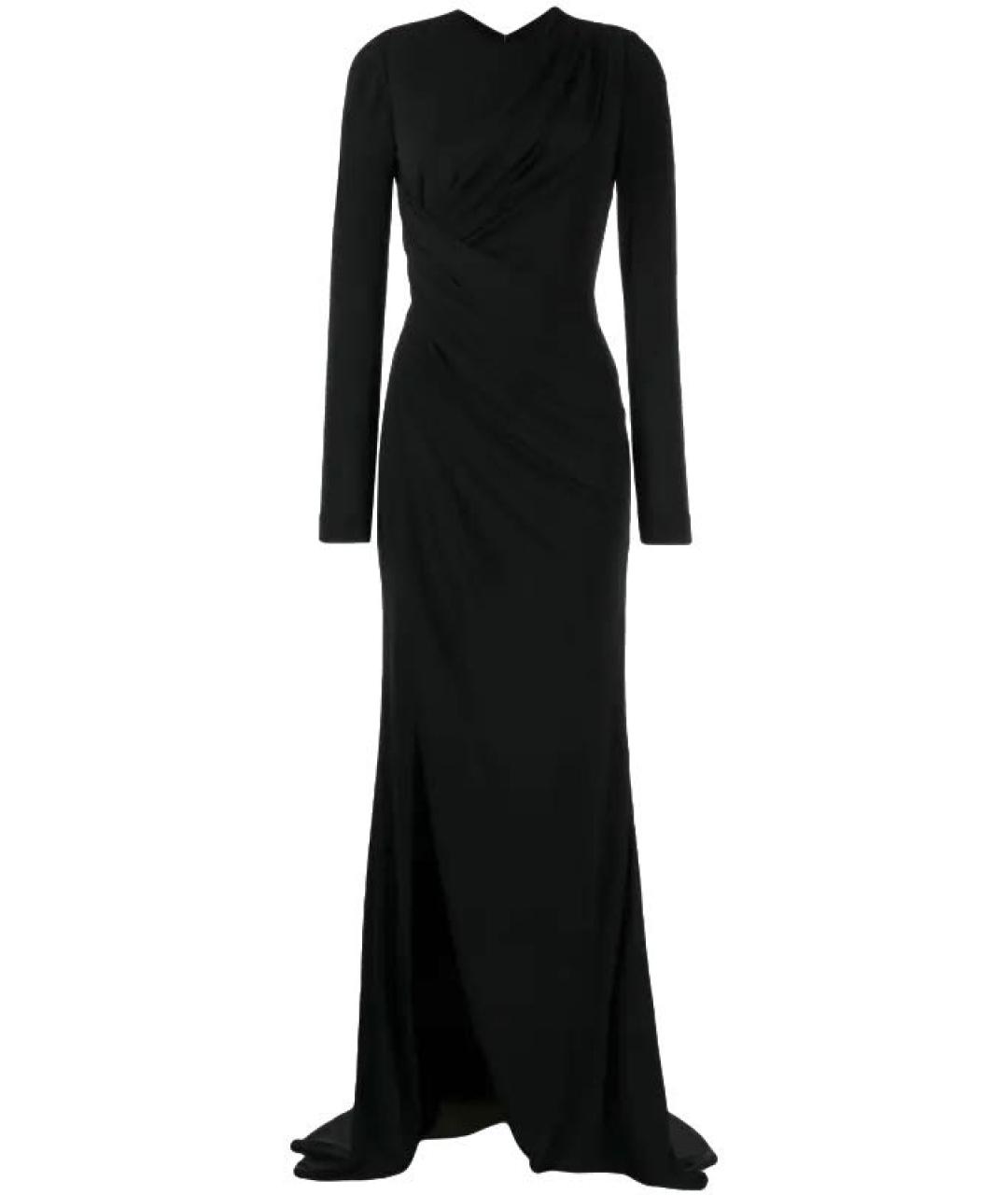ELIE SAAB Черное вискозное вечернее платье, фото 1