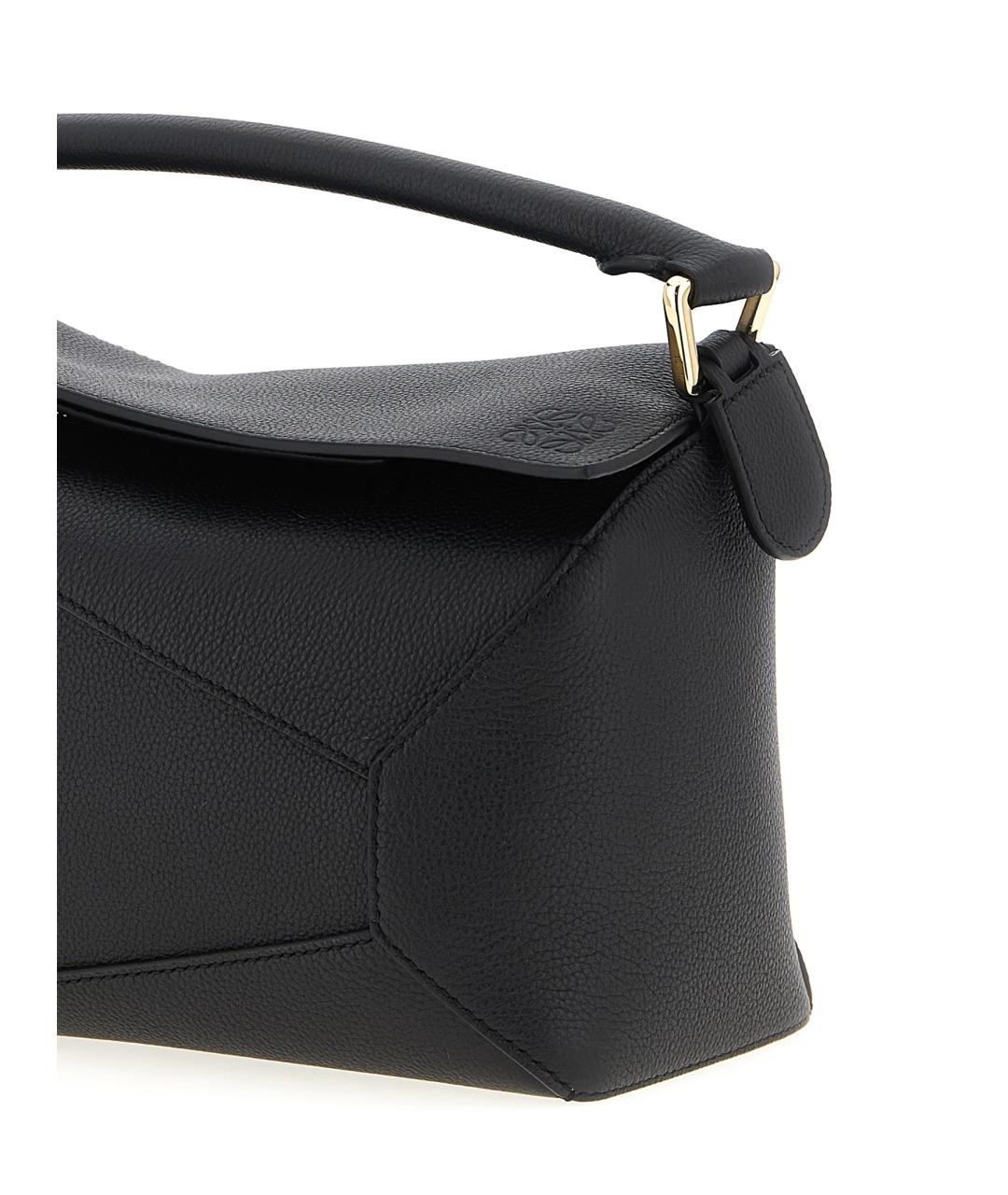LOEWE Черная кожаная сумка через плечо, фото 3