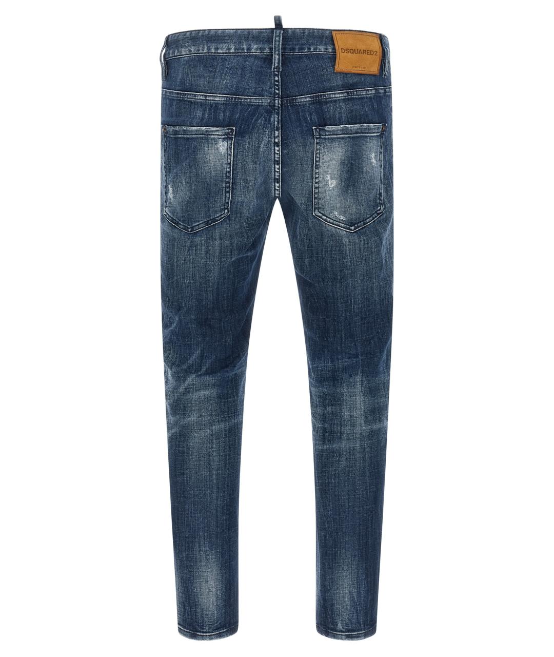 DSQUARED2 Синие хлопковые джинсы скинни, фото 2