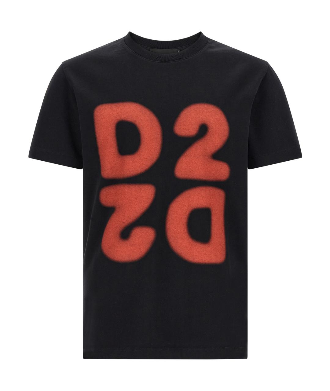 DSQUARED2 Черная хлопковая футболка, фото 1