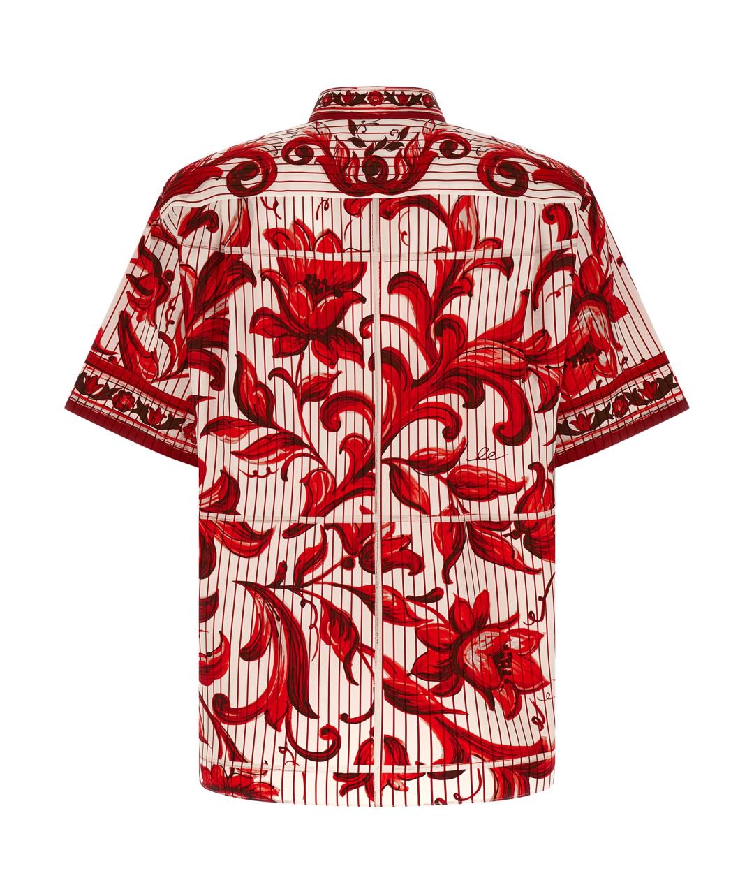 DOLCE&GABBANA Красная хлопковая кэжуал рубашка, фото 2