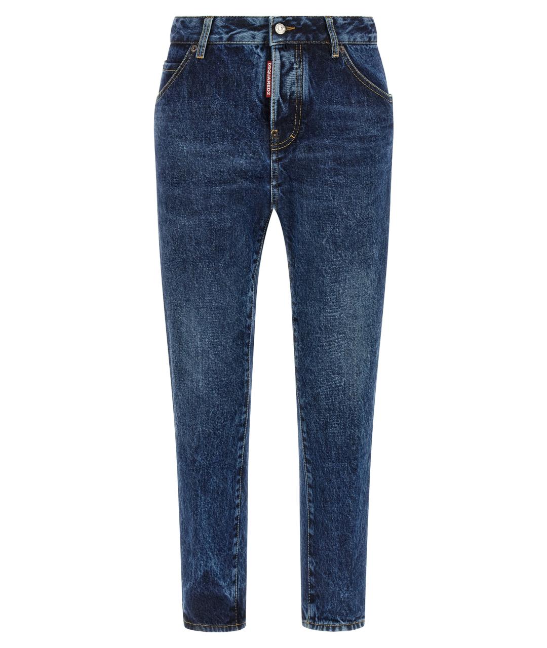 DSQUARED2 Синие хлопковые джинсы слим, фото 1