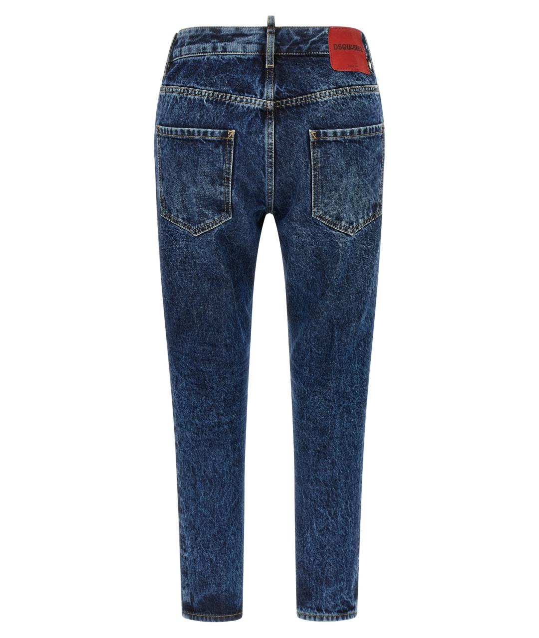 DSQUARED2 Синие хлопковые джинсы слим, фото 2