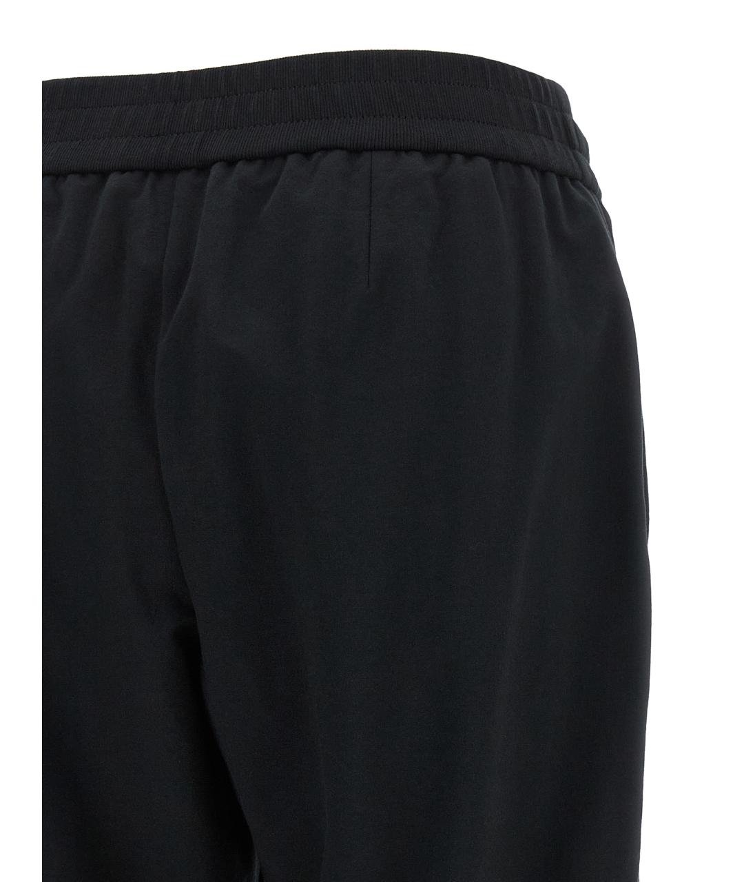BRUNELLO CUCINELLI Черные хлопковые прямые брюки, фото 4