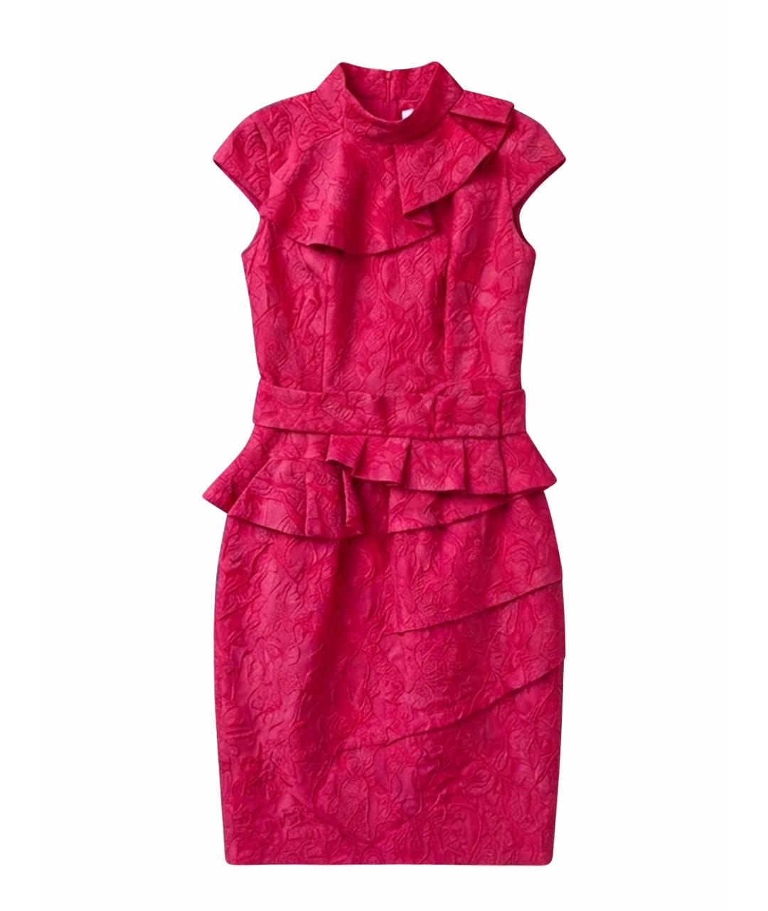 NINA RICCI Фуксия креповое коктейльное платье, фото 5