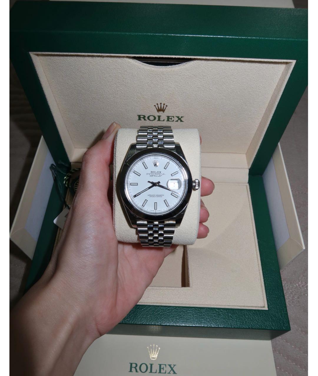 ROLEX Серебряные часы, фото 2