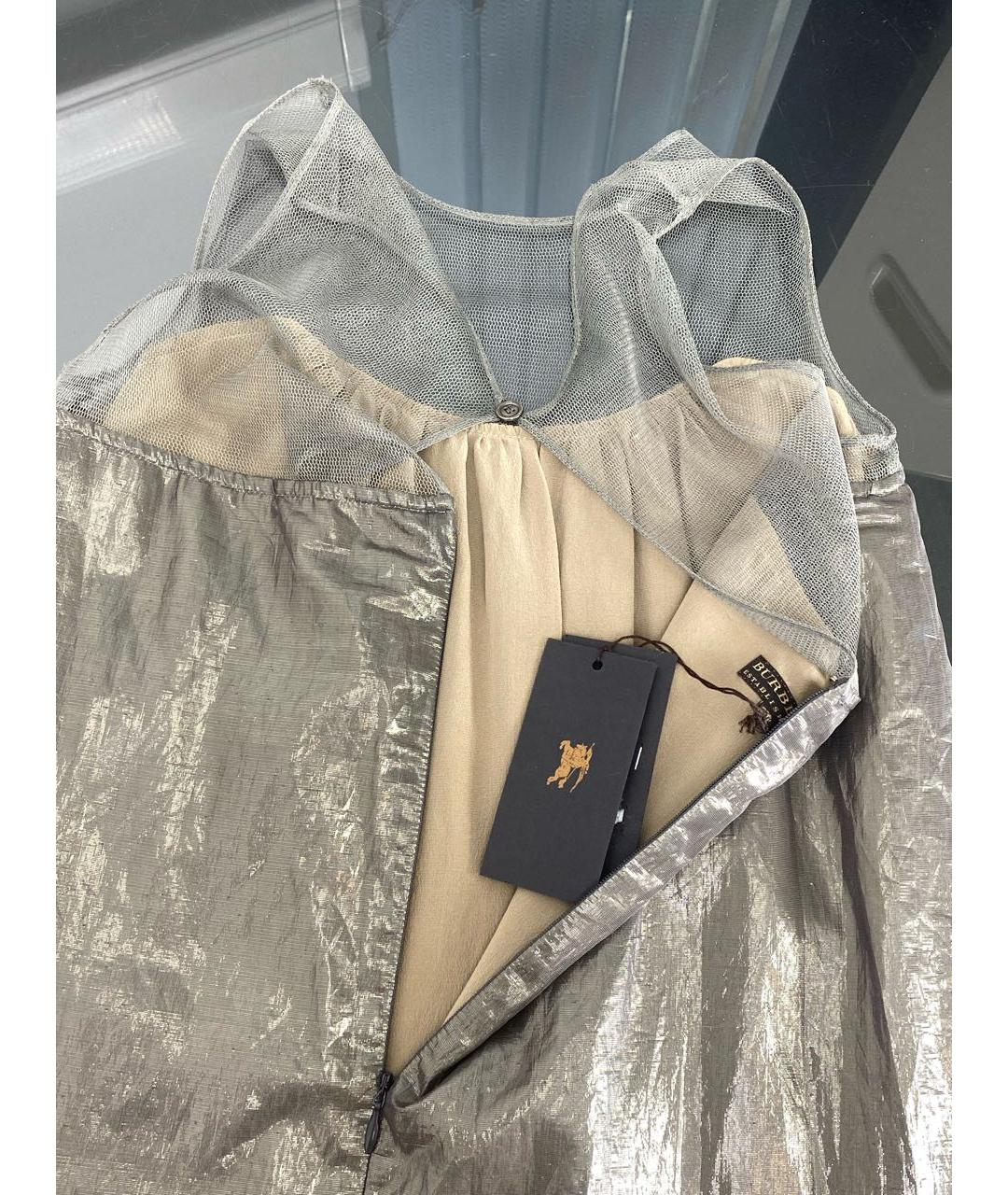 BURBERRY Шелковое коктейльное платье, фото 3