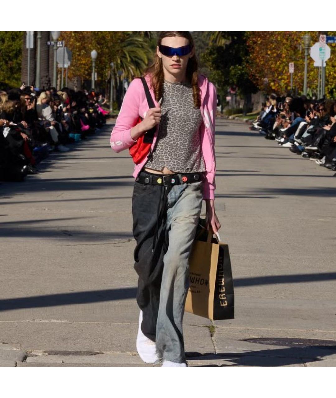 BALENCIAGA Черный кожаный ремень, фото 7