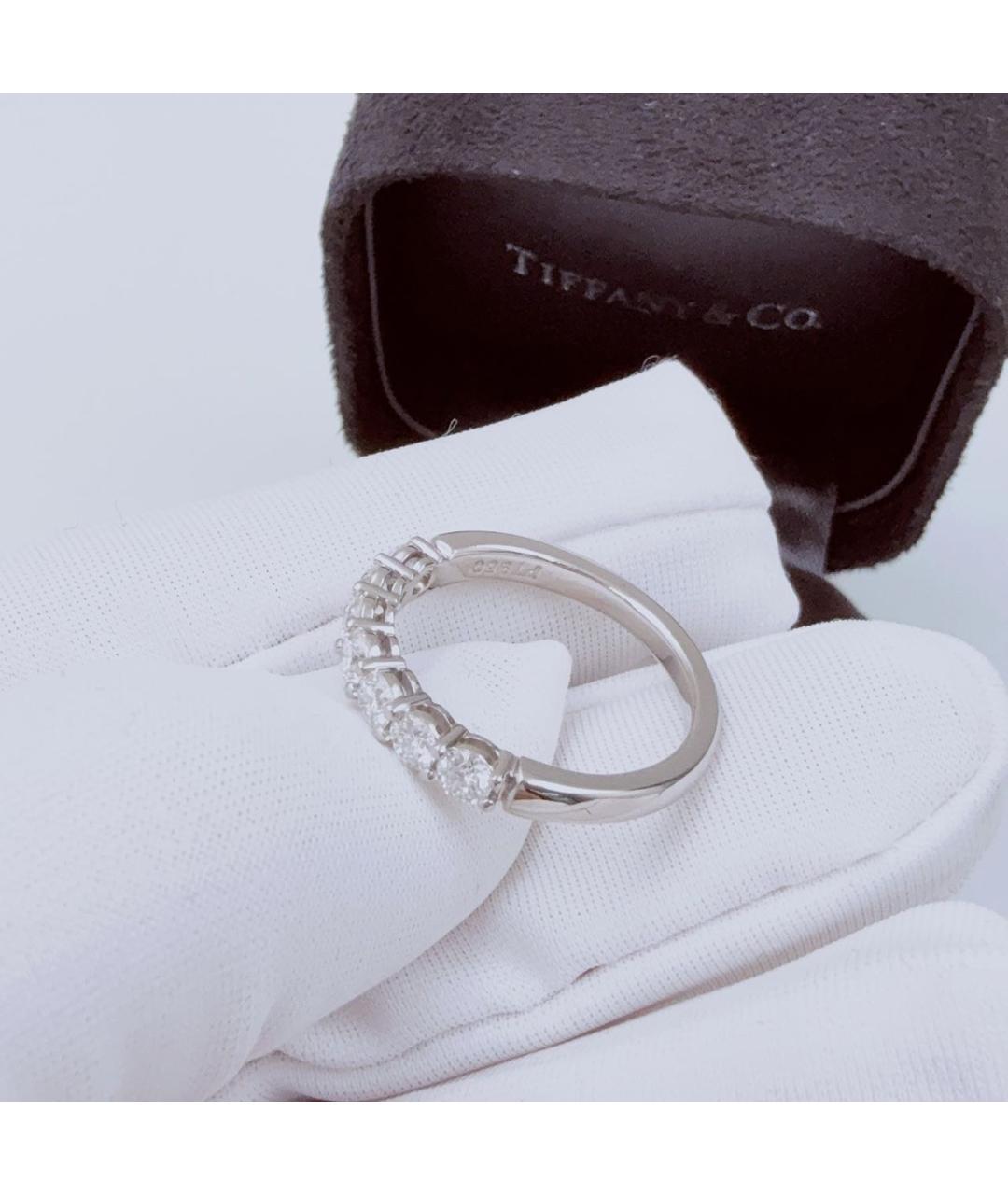 TIFFANY&CO Серебряное платиновое кольцо, фото 6