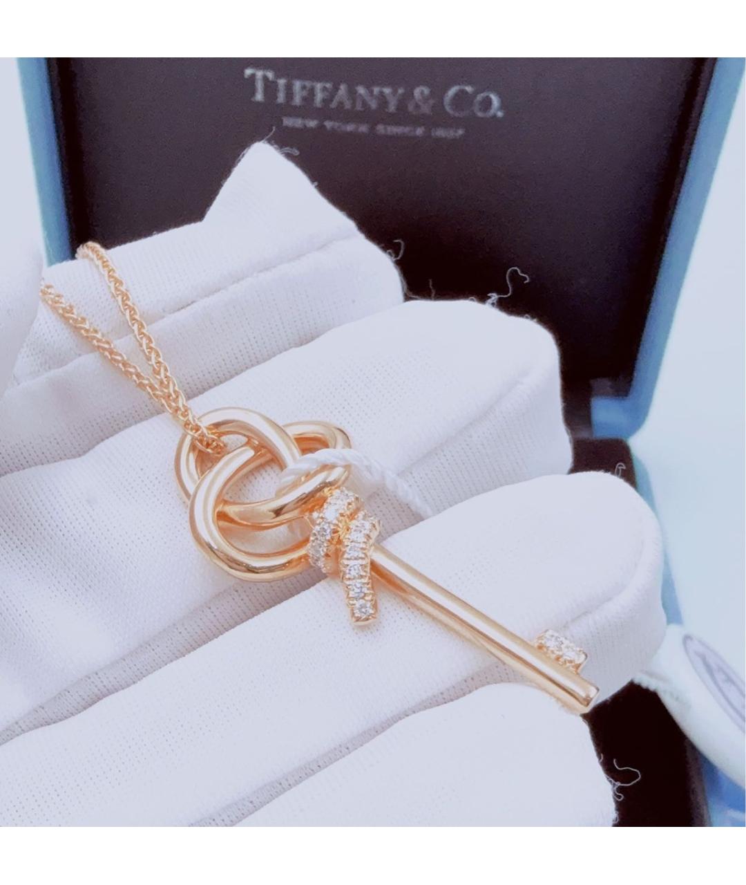 TIFFANY&CO Розовое колье из розового золота, фото 5