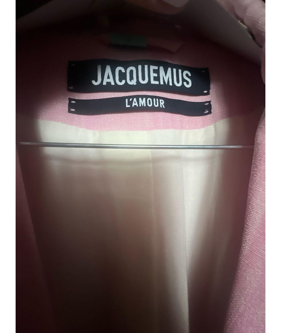 JACQUEMUS Розовый вискозный жакет/пиджак, фото 5