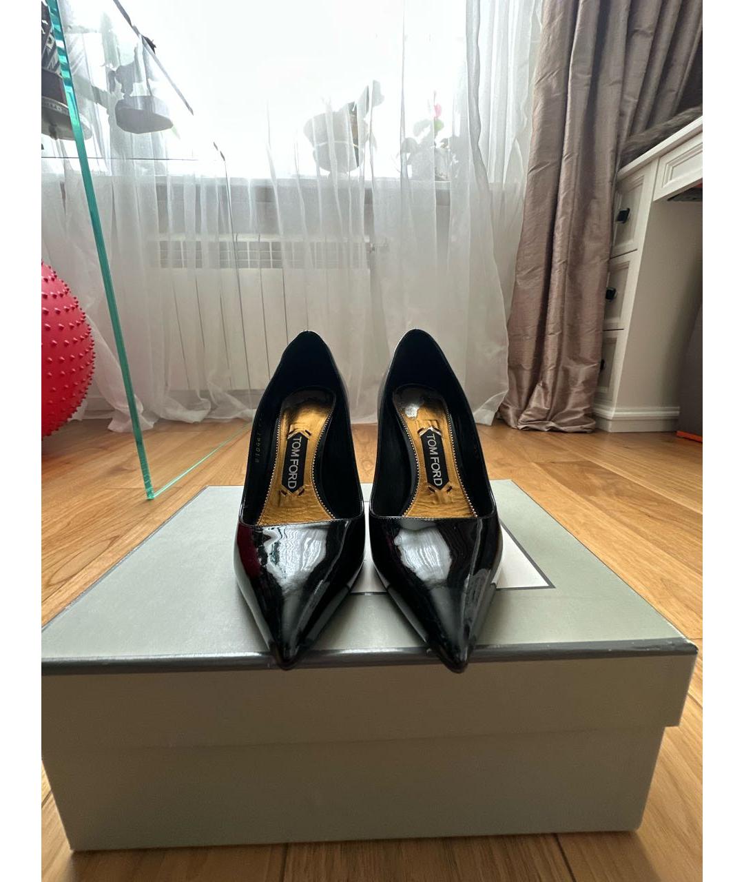 TOM FORD Черные туфли из лакированной кожи, фото 2