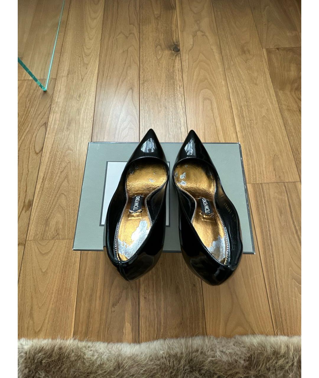 TOM FORD Черные туфли из лакированной кожи, фото 3