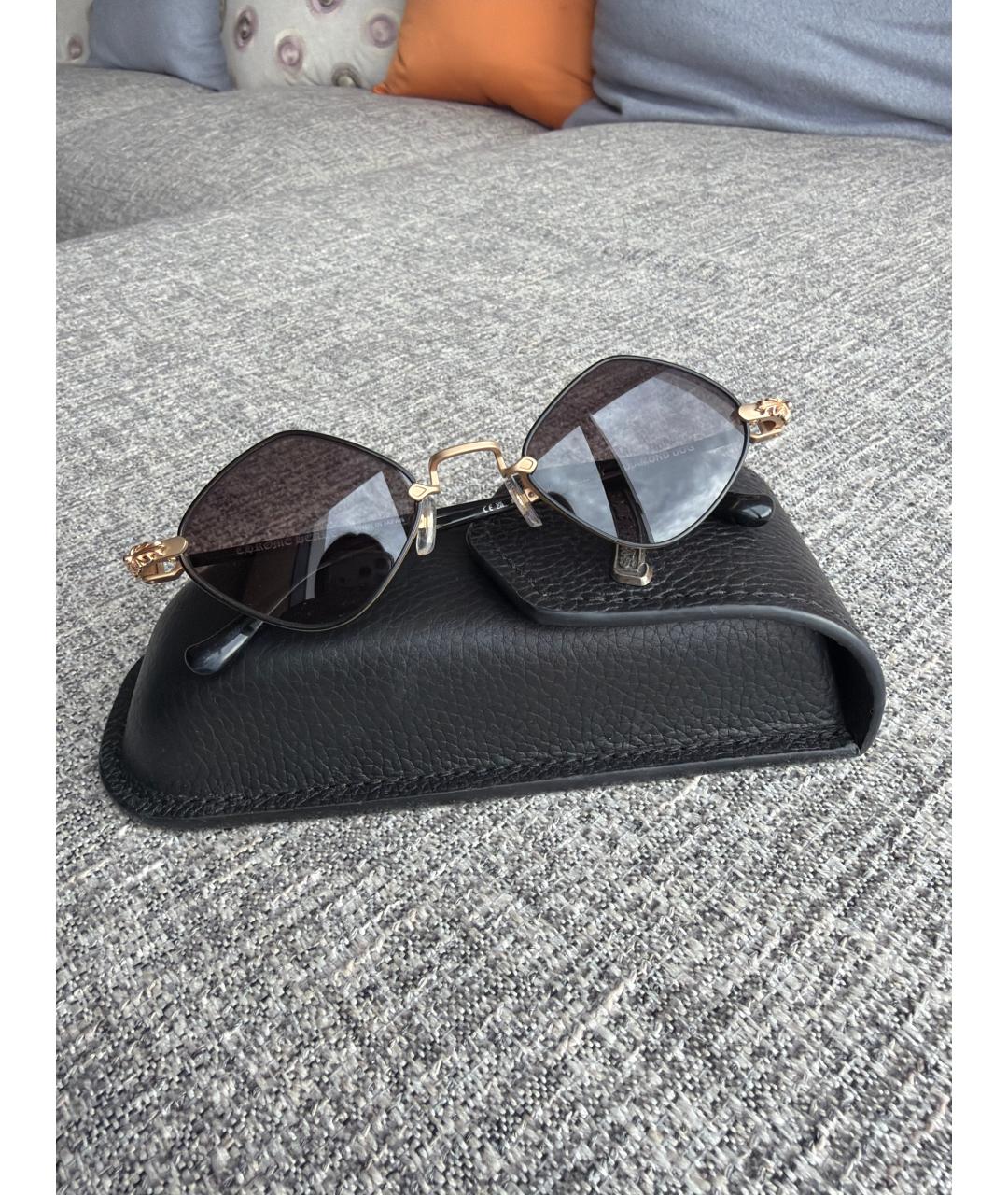 CHROME HEARTS Черные пластиковые солнцезащитные очки, фото 5