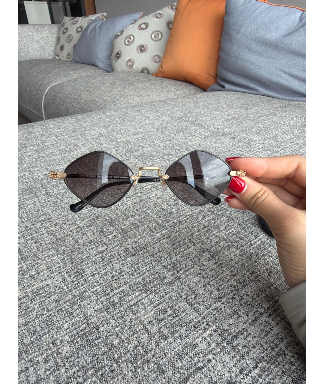 CHROME HEARTS Черные пластиковые солнцезащитные очки, фото 2