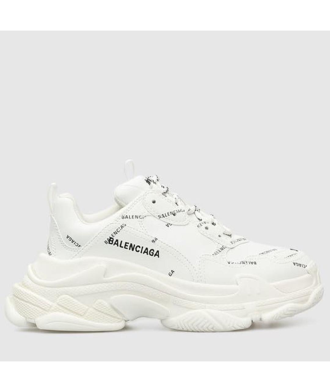 BALENCIAGA Белые кроссовки, фото 5