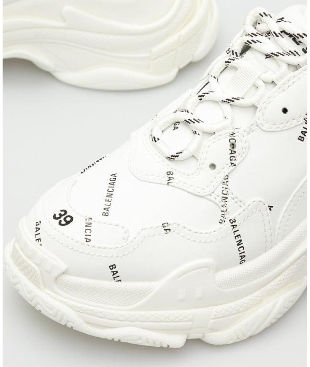 BALENCIAGA Белые кроссовки, фото 4