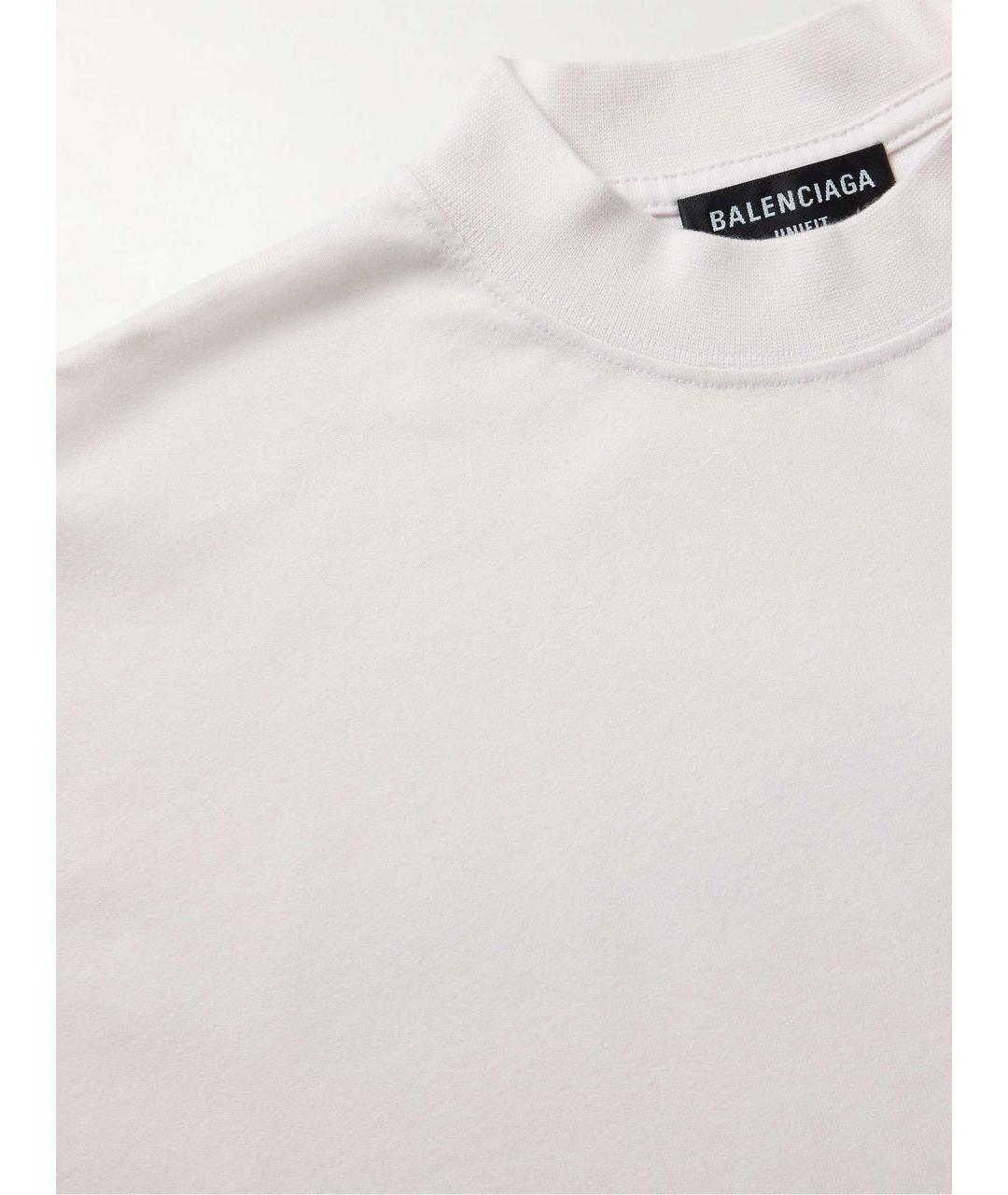 BALENCIAGA Белая футболка, фото 4