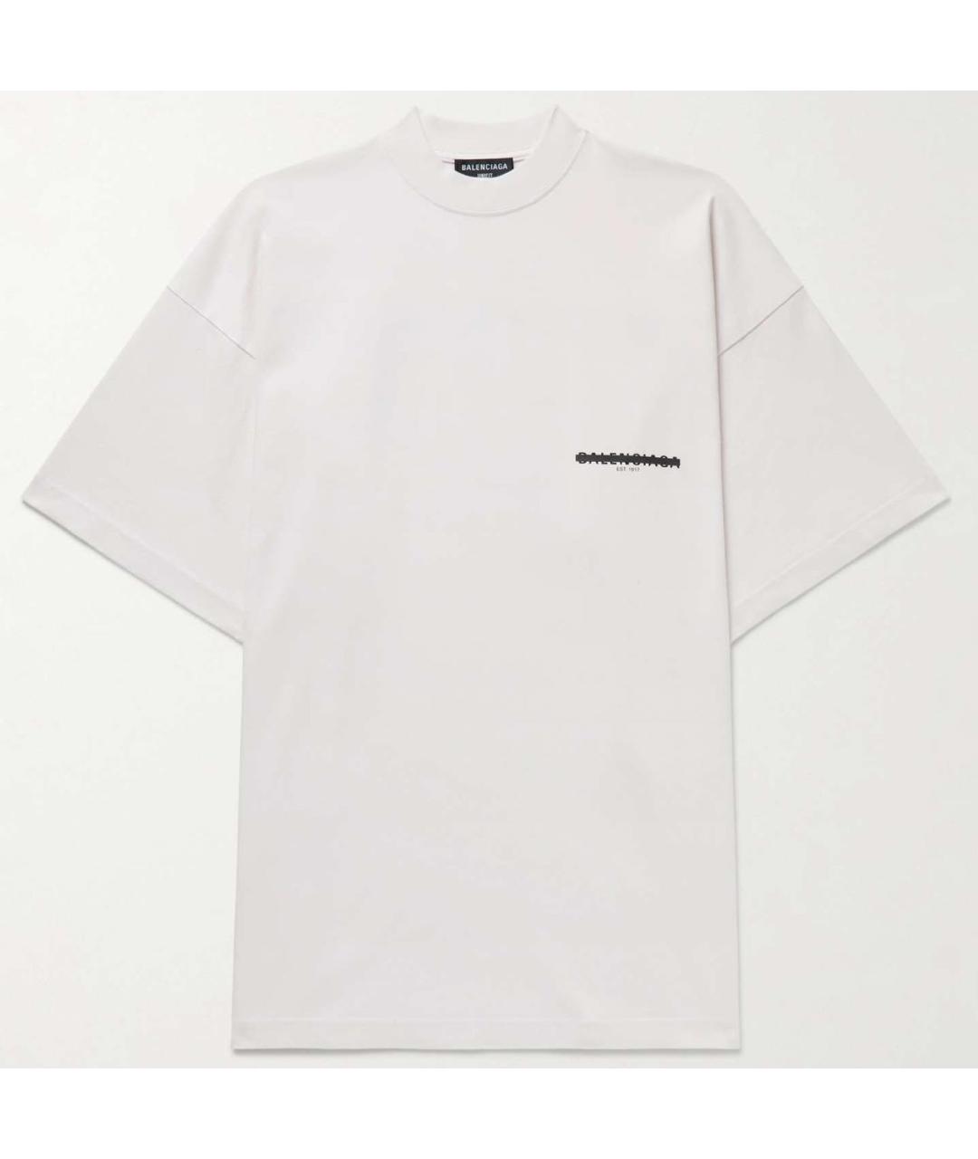 BALENCIAGA Белая футболка, фото 6