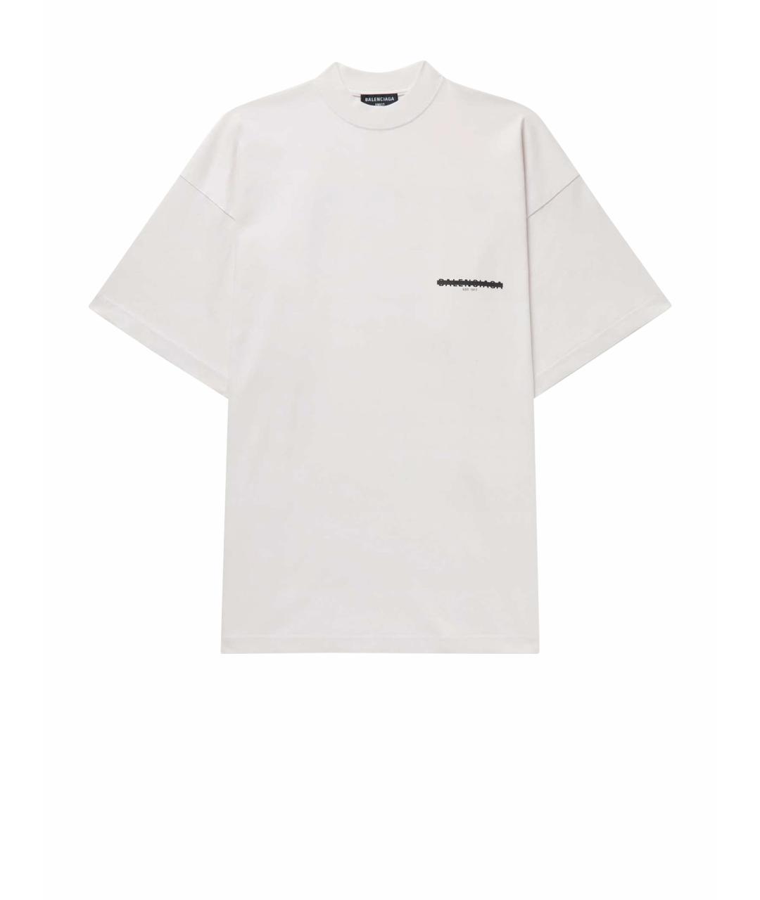 BALENCIAGA Белая футболка, фото 1