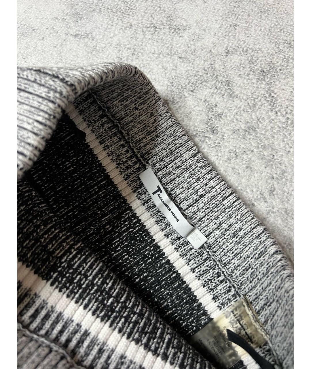 T BY ALEXANDER WANG Мульти хлопко-эластановая юбка мини, фото 3