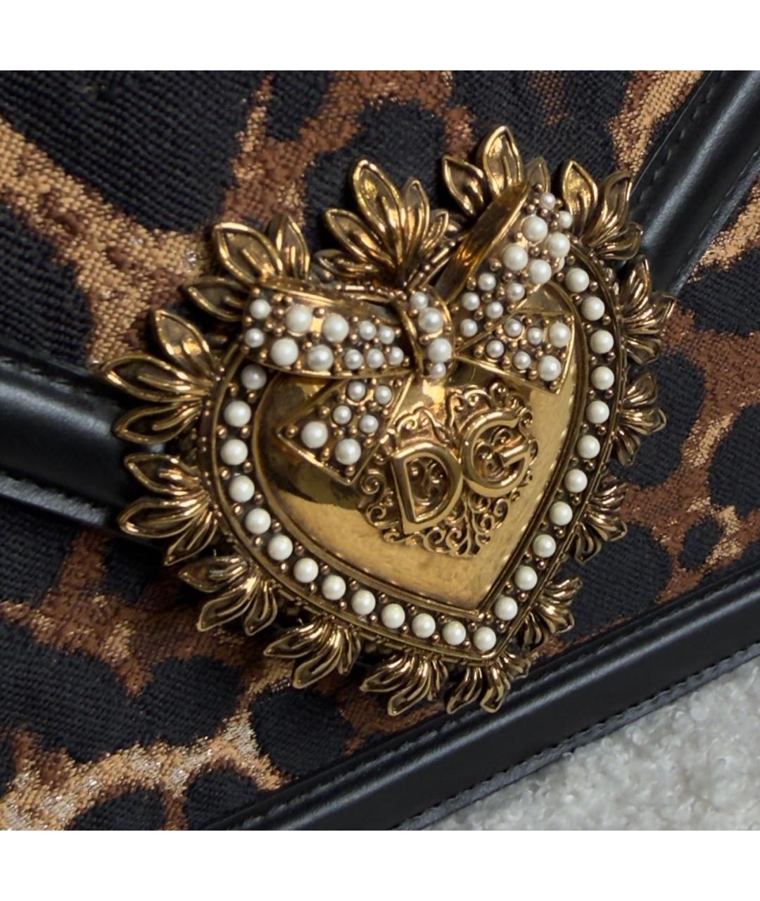 DOLCE&GABBANA Коричневая сумка через плечо, фото 6