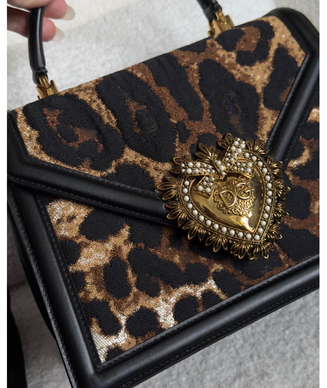 DOLCE&GABBANA Коричневая сумка через плечо, фото 4