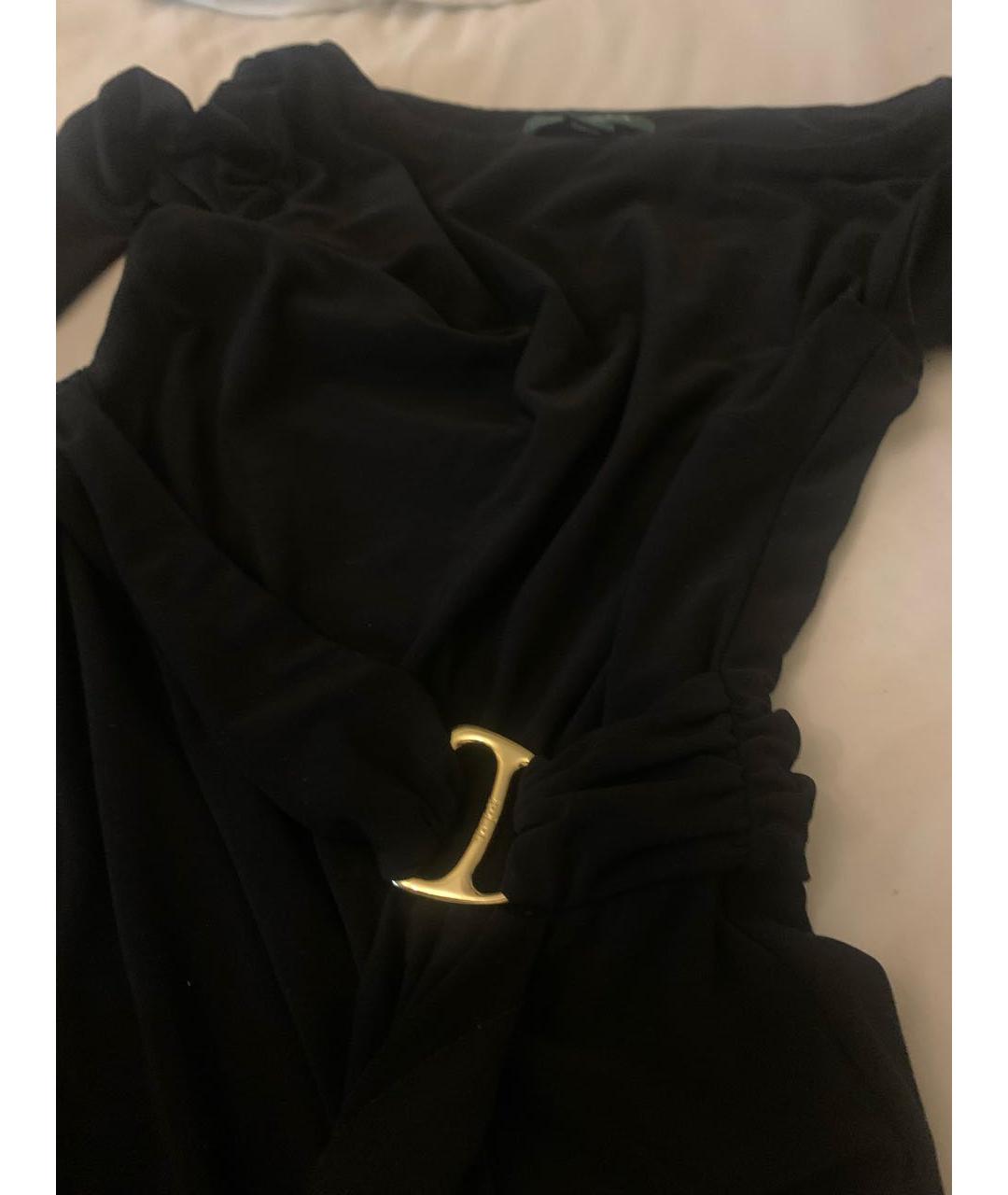 POLO RALPH LAUREN Черное полиэстеровое вечернее платье, фото 3