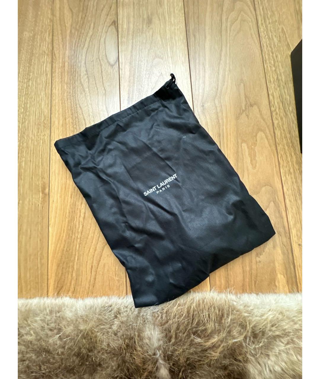 SAINT LAURENT Синие кожаные туфли, фото 5