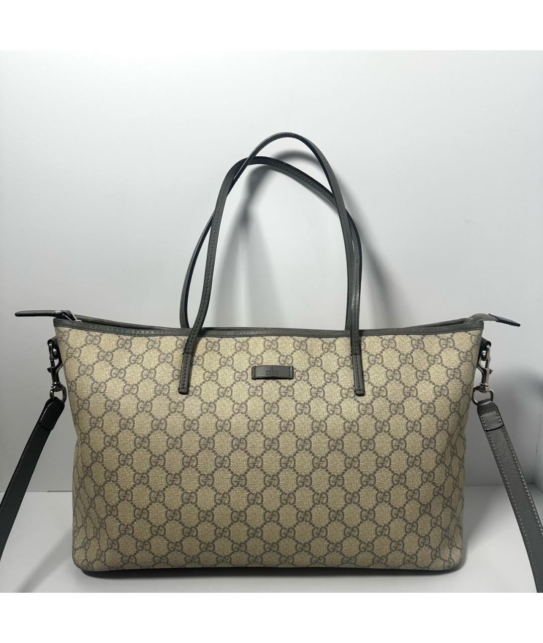 GUCCI Бежевая сумка тоут, фото 9