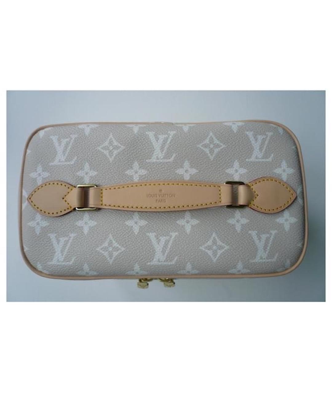 LOUIS VUITTON Бежевая косметичка, фото 6