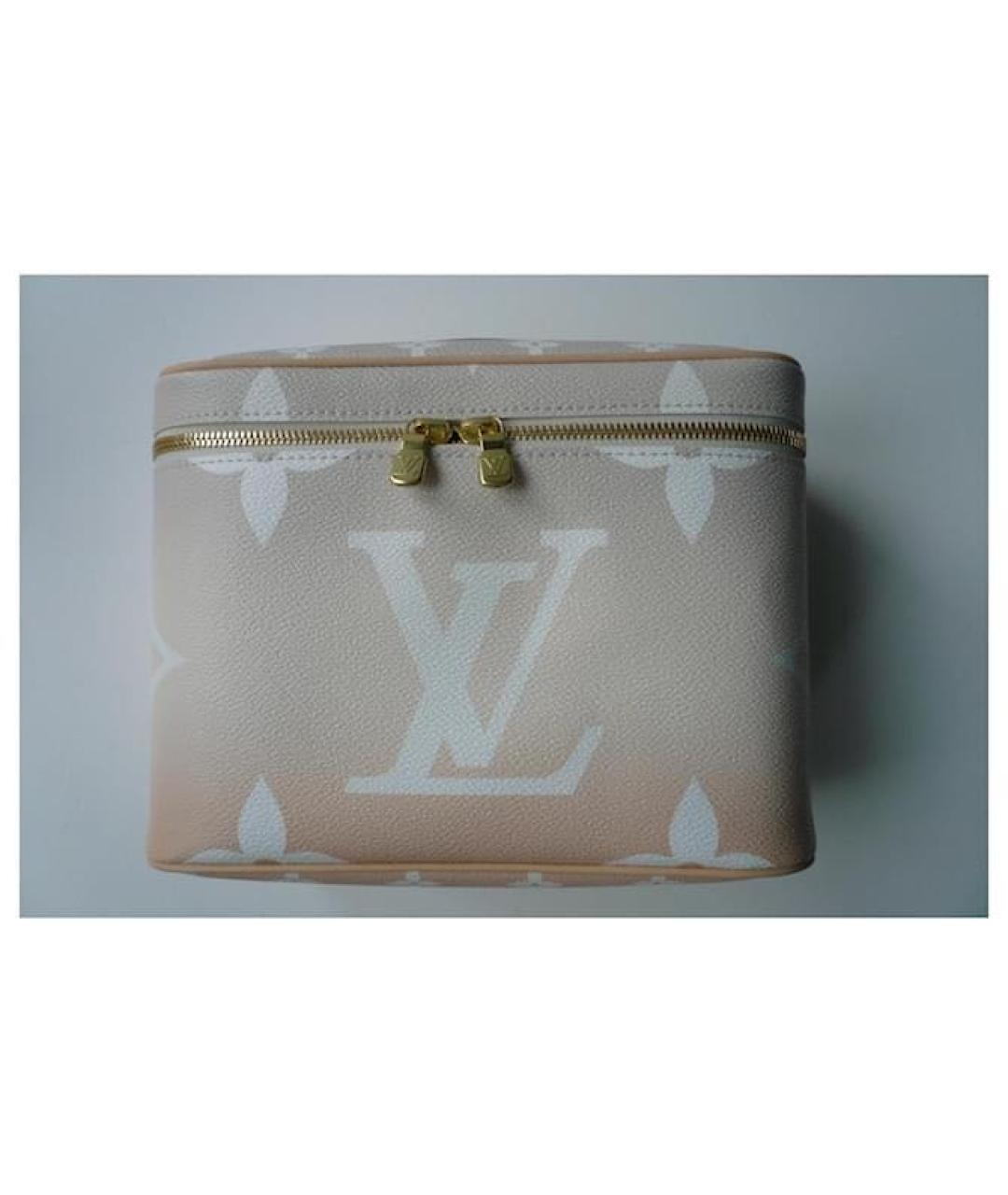 LOUIS VUITTON Бежевая косметичка, фото 8