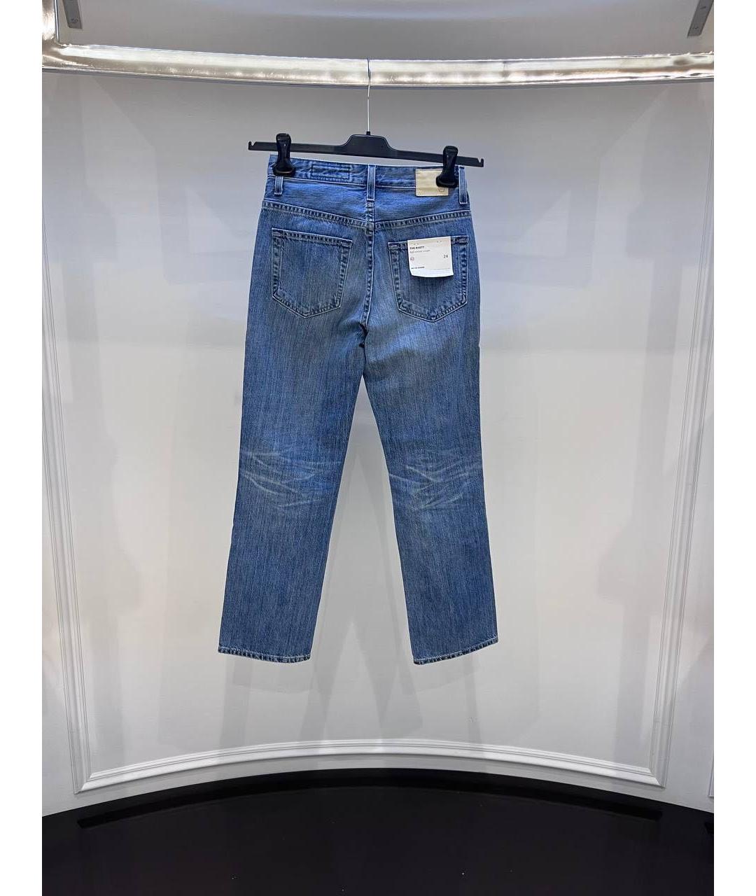 AG JEANS Синие прямые джинсы, фото 2
