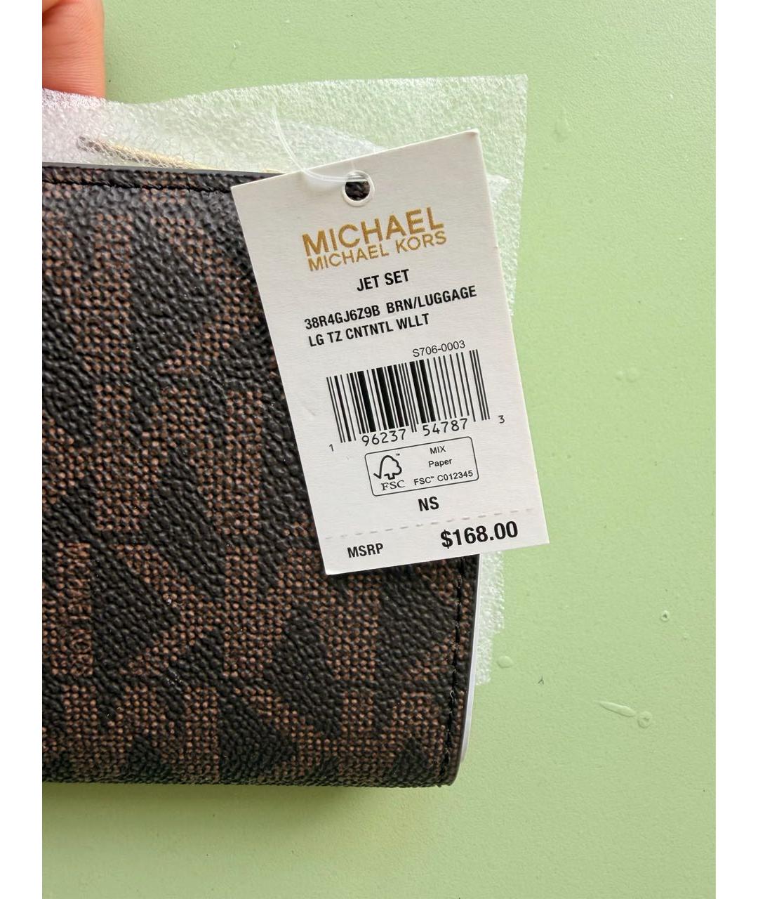 MICHAEL KORS Коричневый кошелек, фото 6