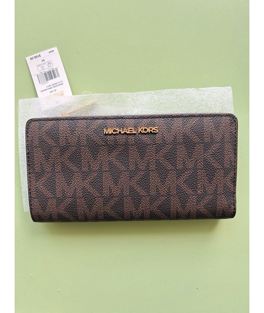 MICHAEL KORS Коричневый кошелек, фото 7