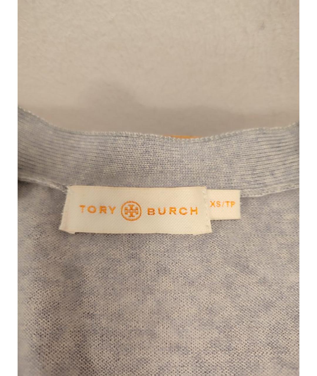 TORY BURCH Серый шерстяной кардиган, фото 3