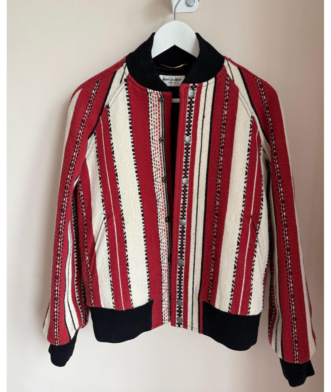 SAINT LAURENT Мульти шерстяная куртка, фото 5