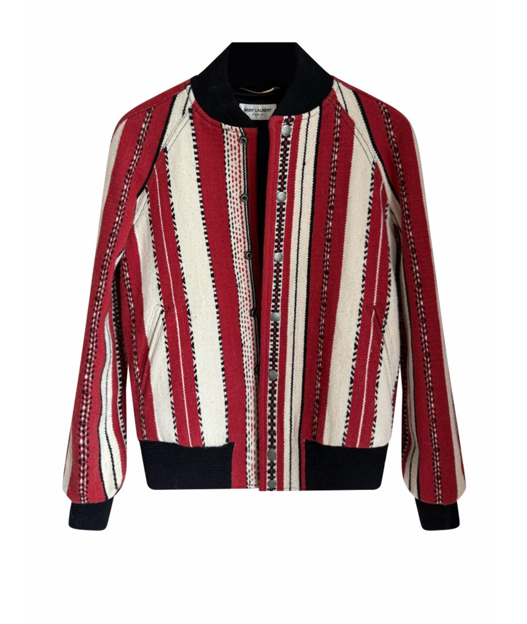 SAINT LAURENT Мульти шерстяная куртка, фото 1