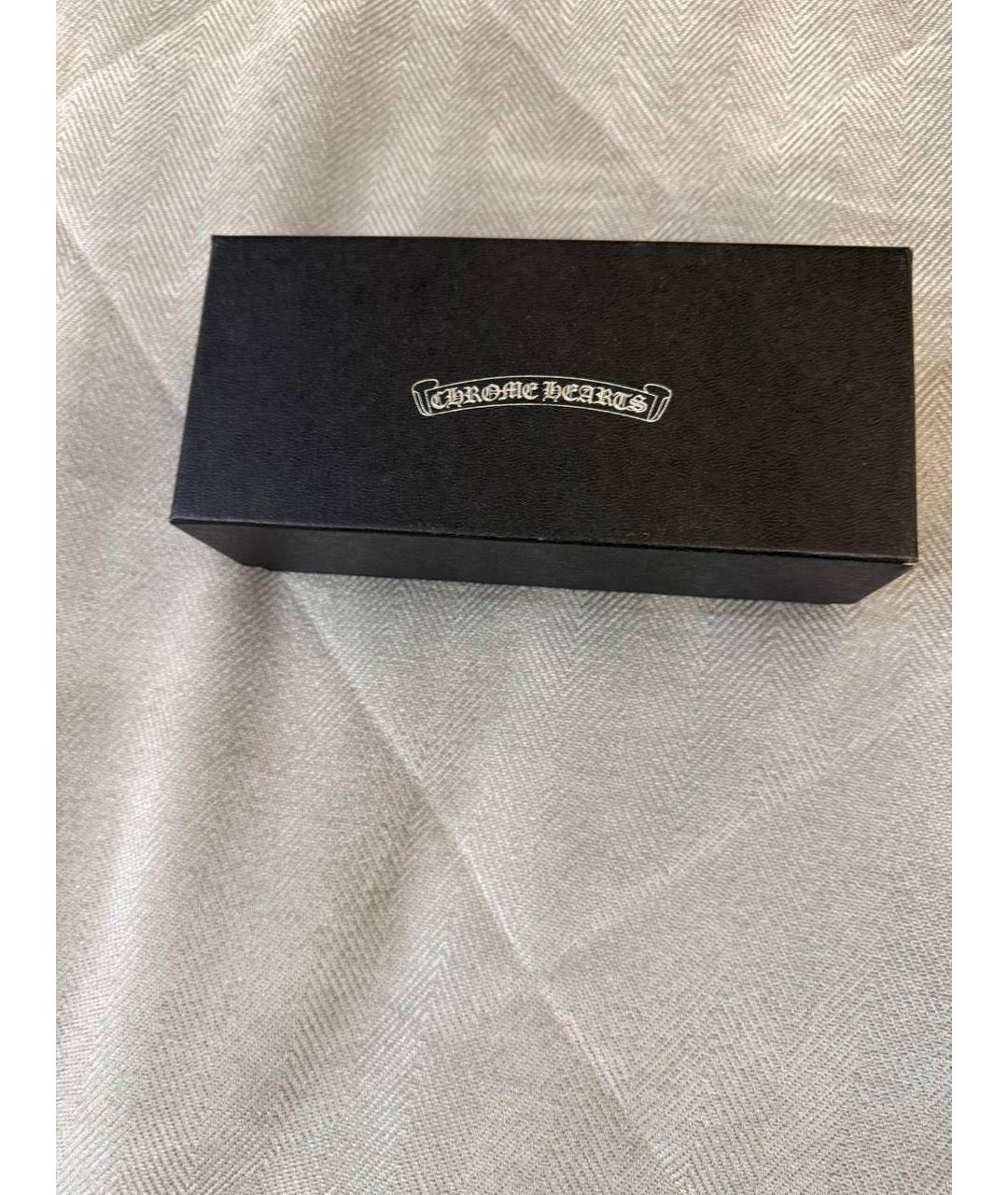 CHROME HEARTS Черные металлические солнцезащитные очки, фото 4