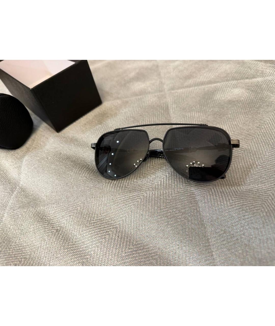 CHROME HEARTS Черные металлические солнцезащитные очки, фото 7
