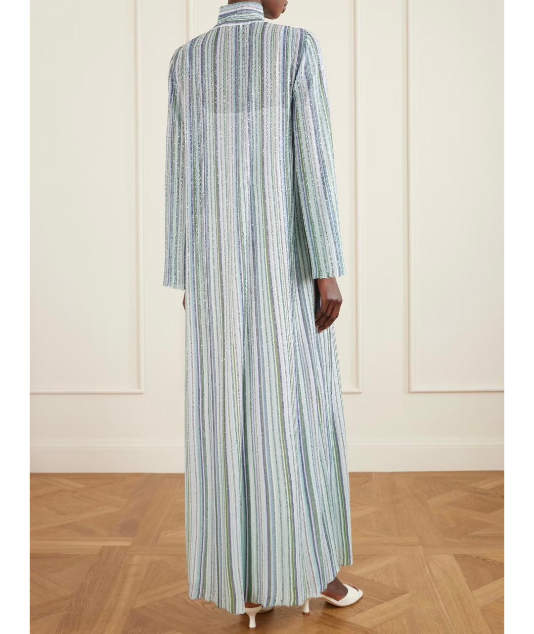 MISSONI Голубое вискозное коктейльное платье, фото 3