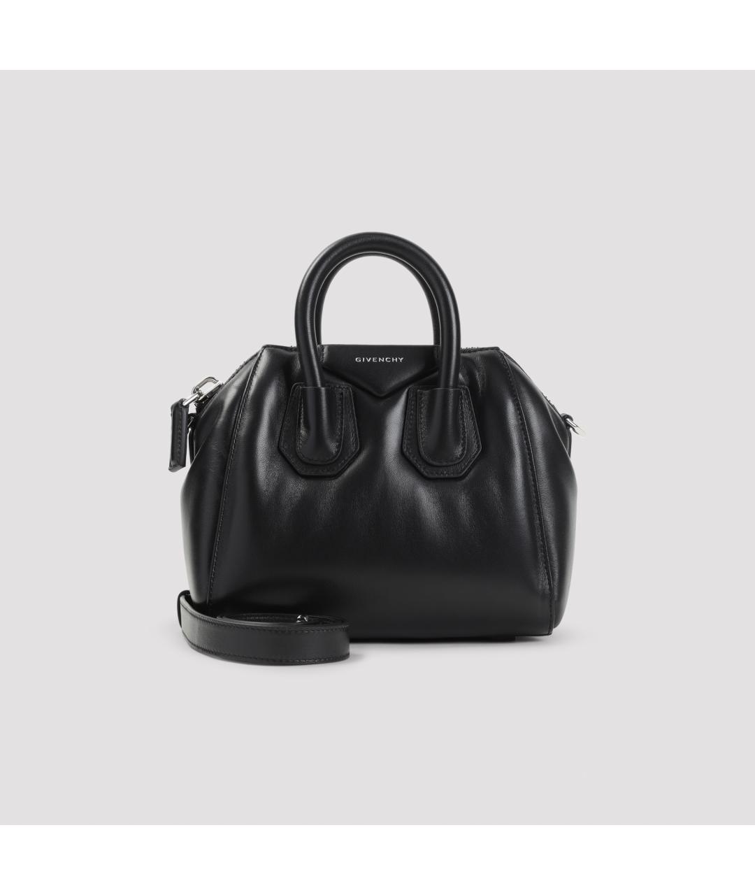 GIVENCHY Черная кожаная сумка тоут, фото 3