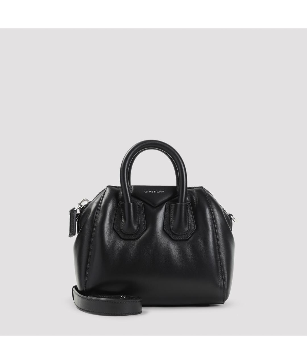 GIVENCHY Черная кожаная сумка тоут, фото 2