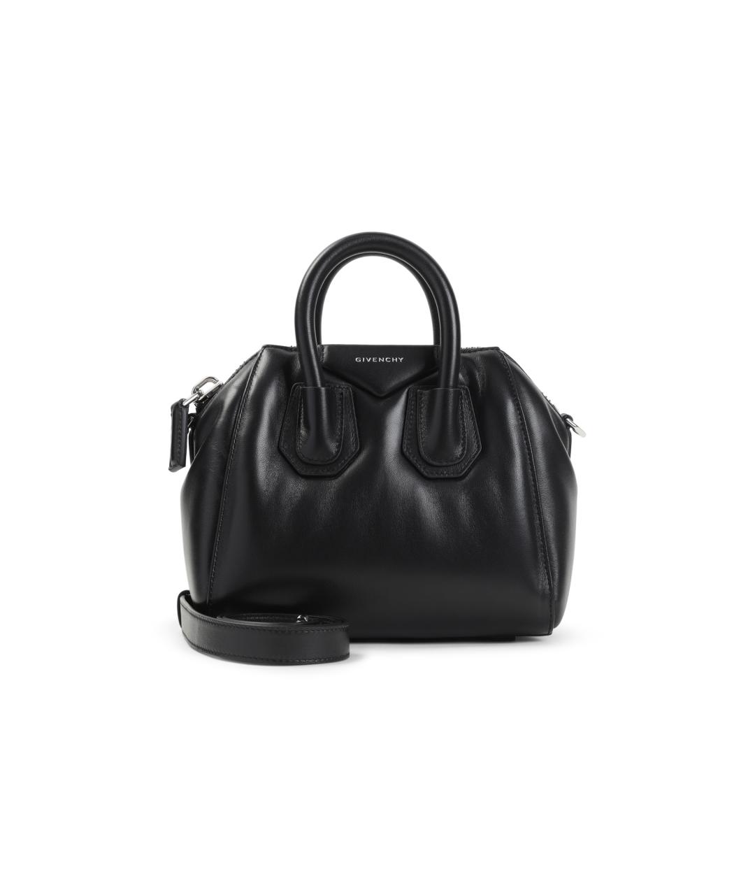 GIVENCHY Черная кожаная сумка тоут, фото 1