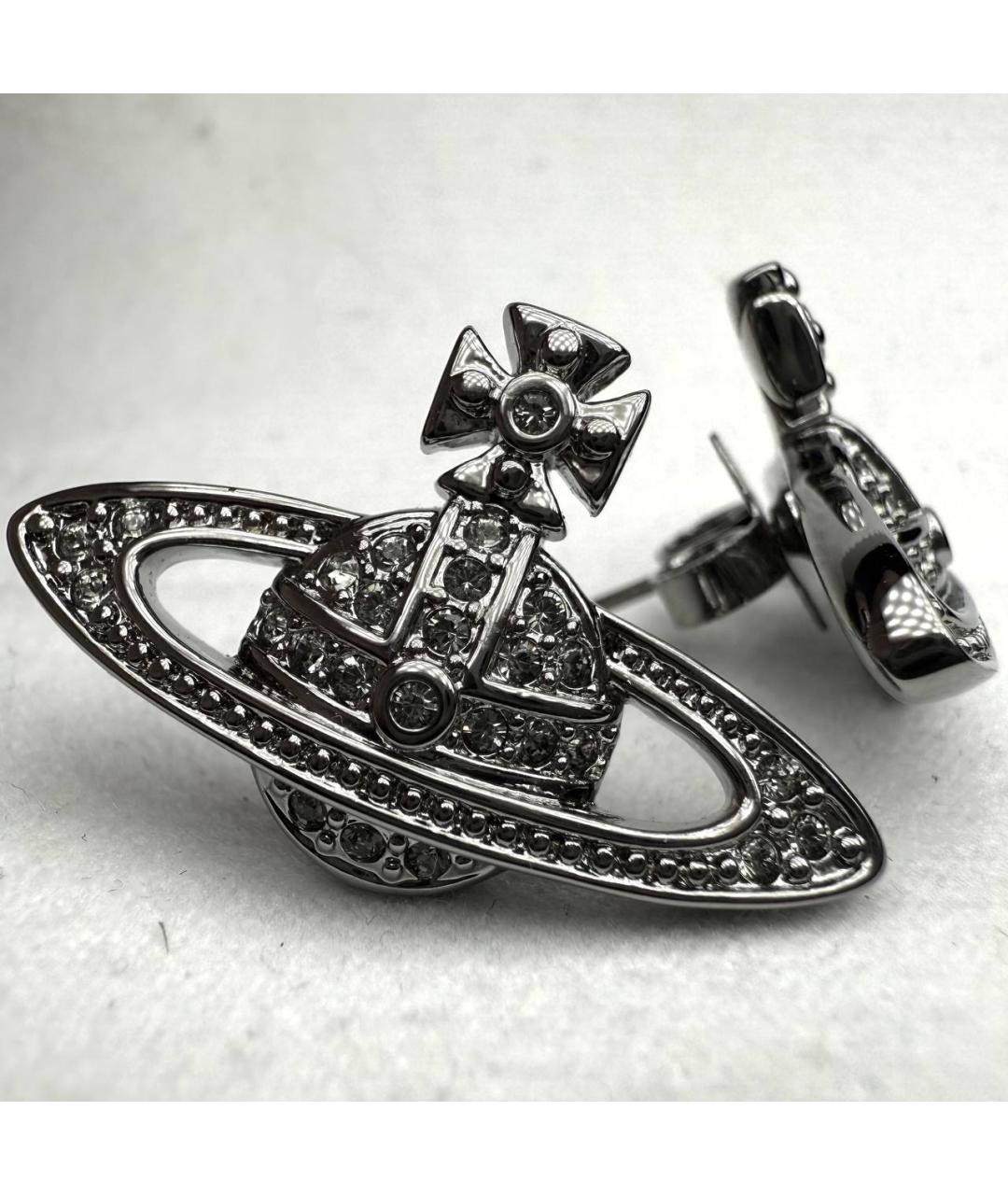 VIVIENNE WESTWOOD Серебряные латунные серьги, фото 2