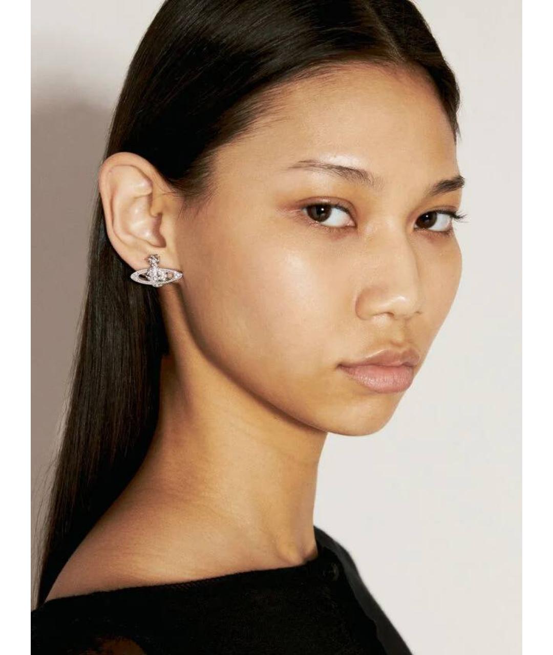 VIVIENNE WESTWOOD Серебряные латунные серьги, фото 3