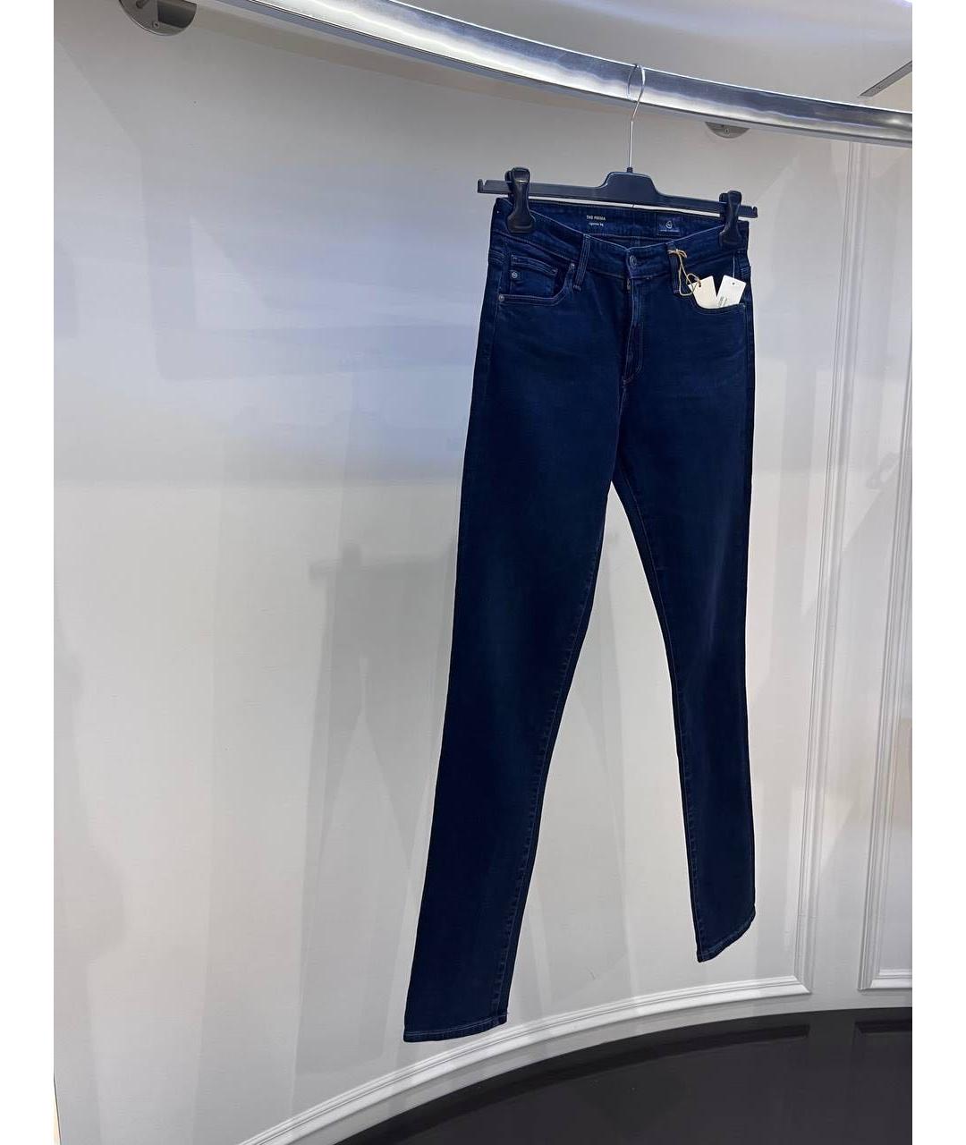 AG JEANS Темно-синие джинсы слим, фото 3
